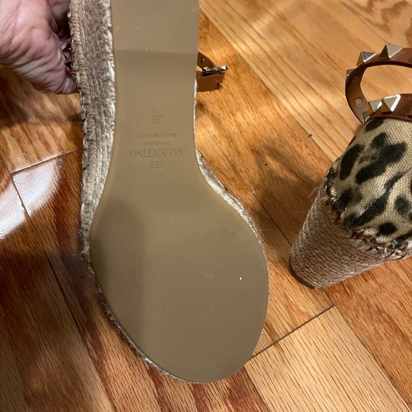 Valentino Espadrille Wedges 39 Worn Twice - Picture 5 of 9